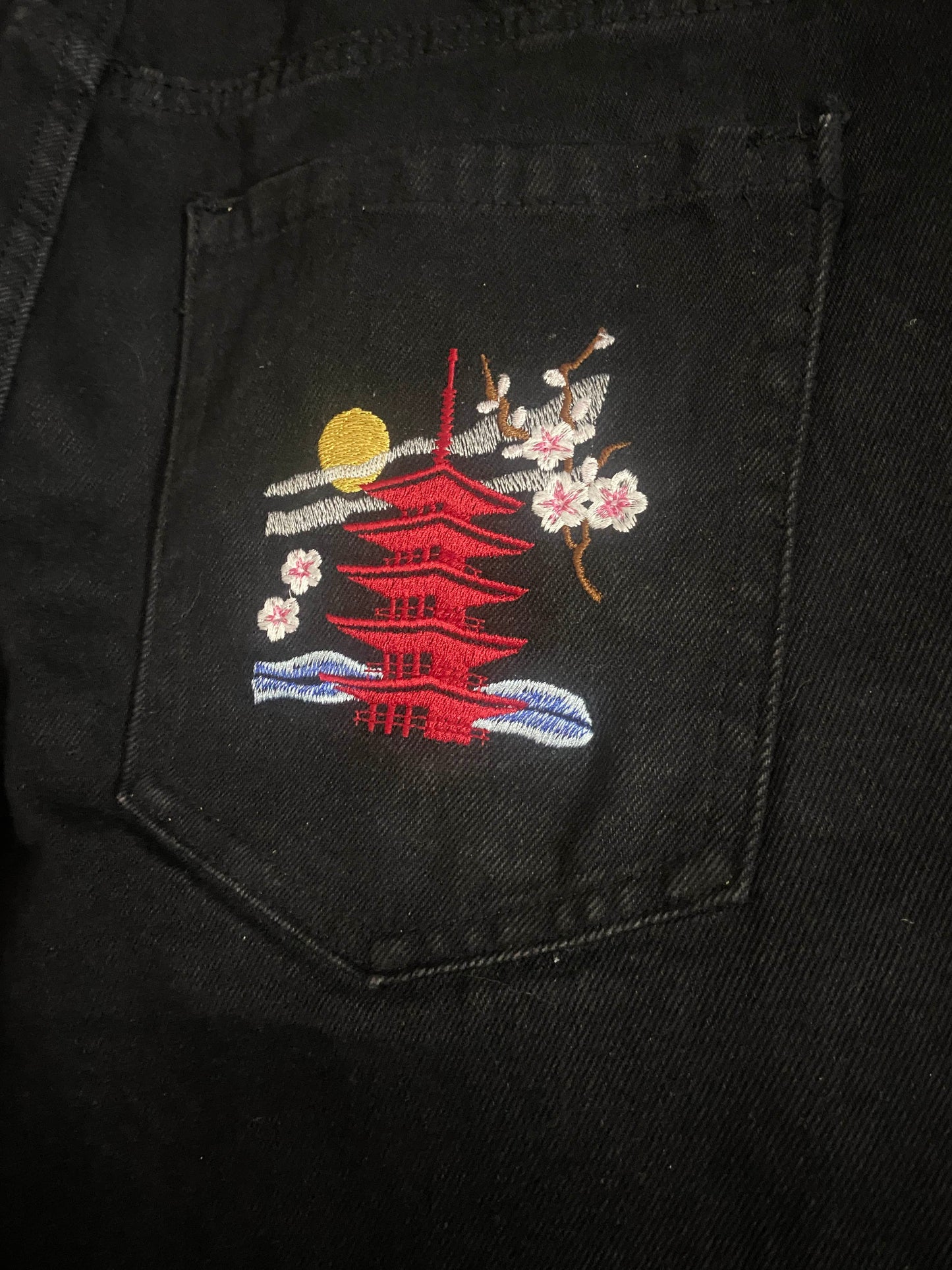 Black Sakura Denim [Made to Order]