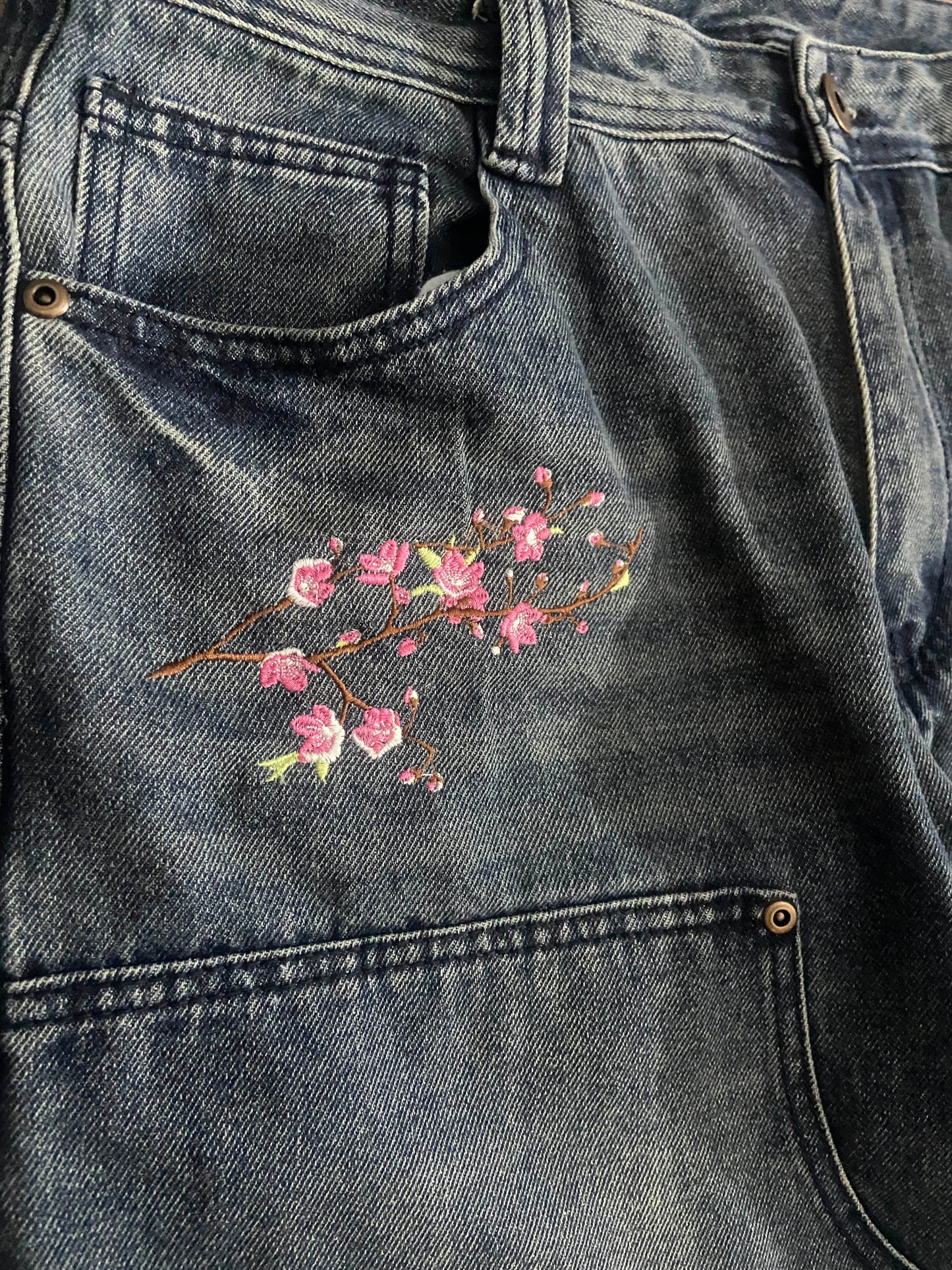 Cherry Blossom Carpenter Denim [Made to Order]