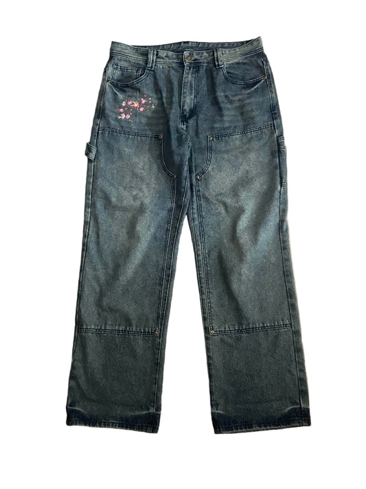 Cherry Blossom Carpenter Denim [Made to Order]